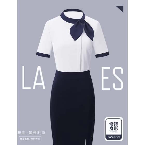 夏季新款polo领连衣裙女学院风减龄不规则下摆长裙子