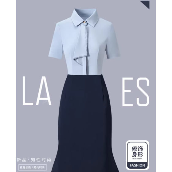 休闲polo衬衫连衣裙大码女装高级感夏2022新款小个子御姐